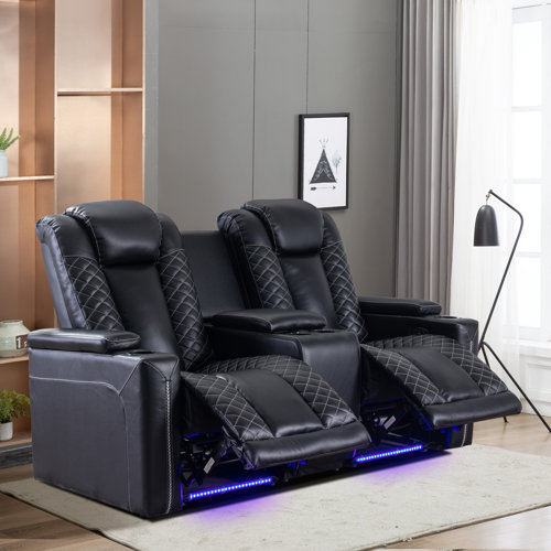 2 seat Theater Seating You'll Love | Wayfair